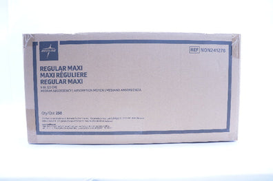 Medline NON241278 Medium Absorbency Regular Maxi 9inch - Case of 250
